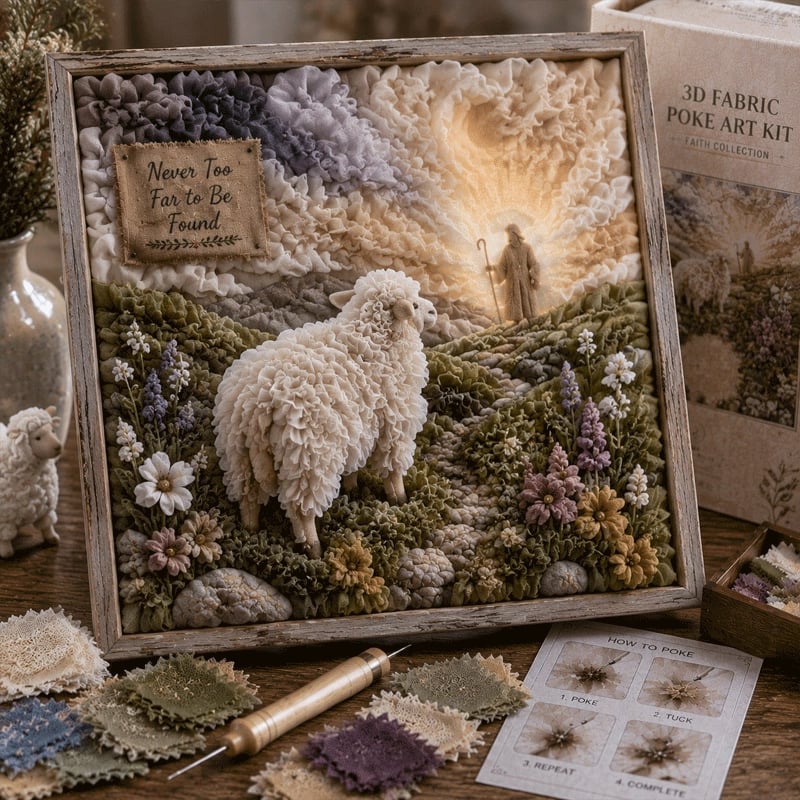 ✝️🔥Last Day 49% OFF✨ 3D Christian Fabric Poke Art Kit