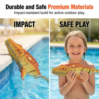 🦕2.4G RC Mosasaurus 🏊 Realistic Swimming Dinosaur Toy