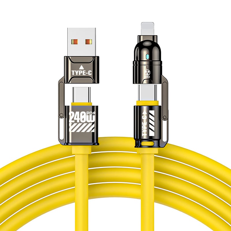 🔥 4-in-1 USB Charging Cable mFish fast charging 240W