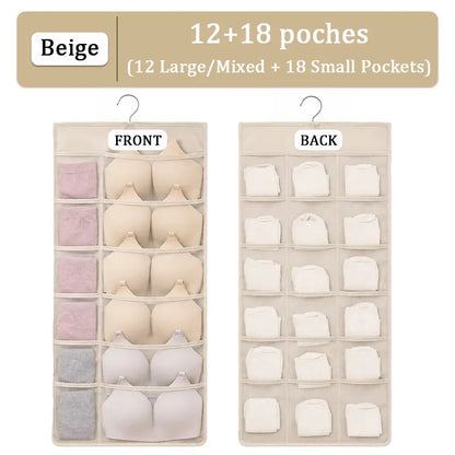 Space-Saving Hanging Closet Organizer for Intimates (JG)