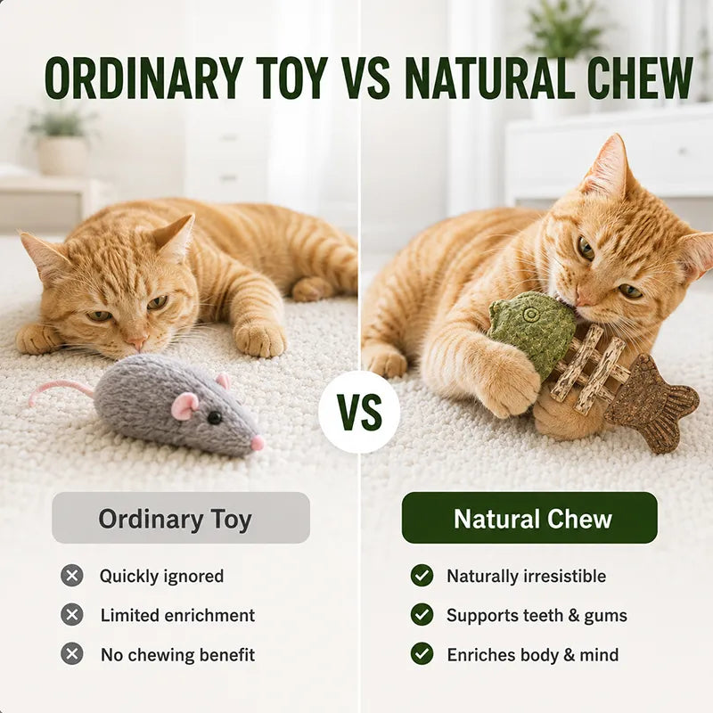 🔥Day Sale 50% OFF🐾-Catnip & Silvervine Chew