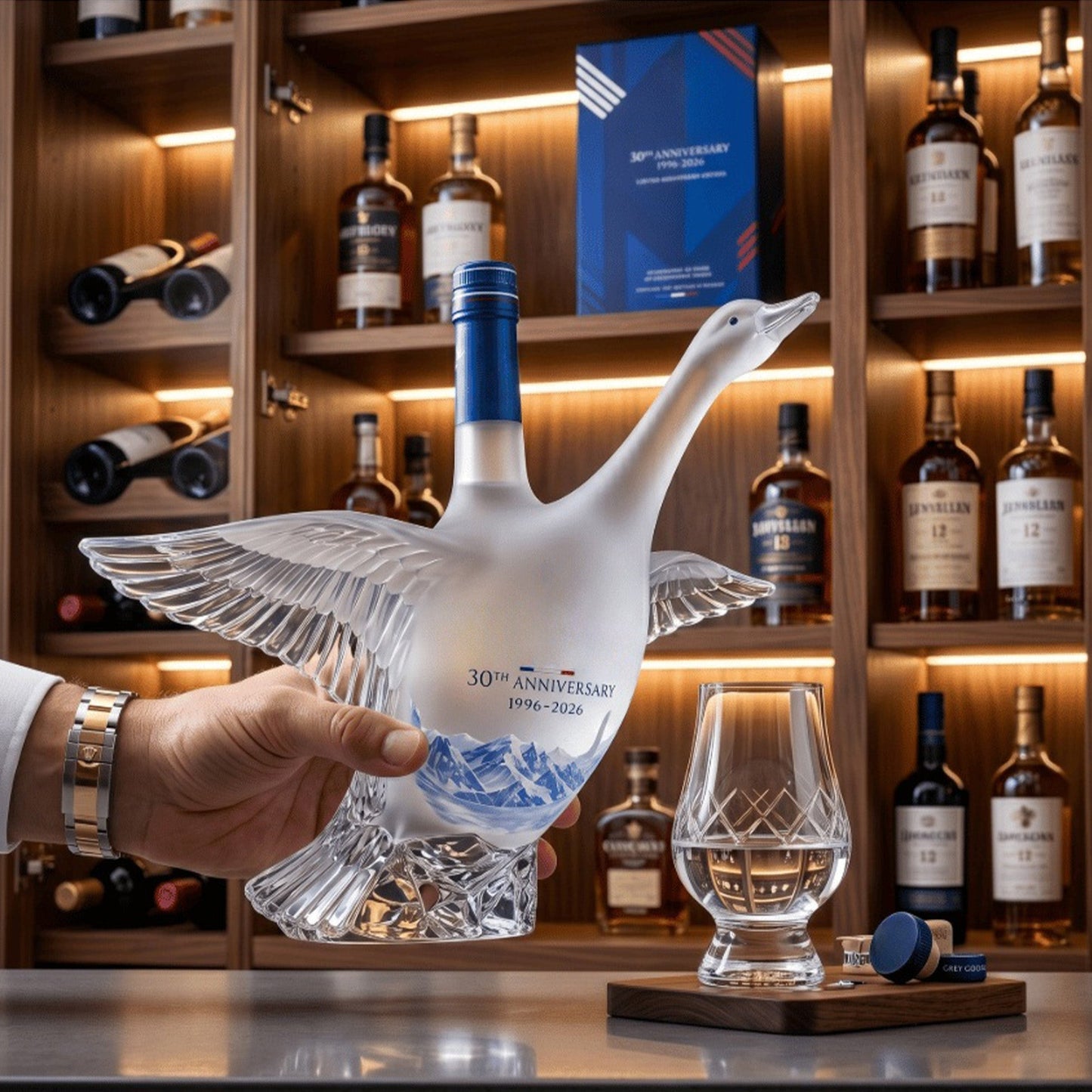 🎁50% OFF Father’s Day 🪿Gift Glass Craft Anniversary 3D Sculpted Vodka Bottle