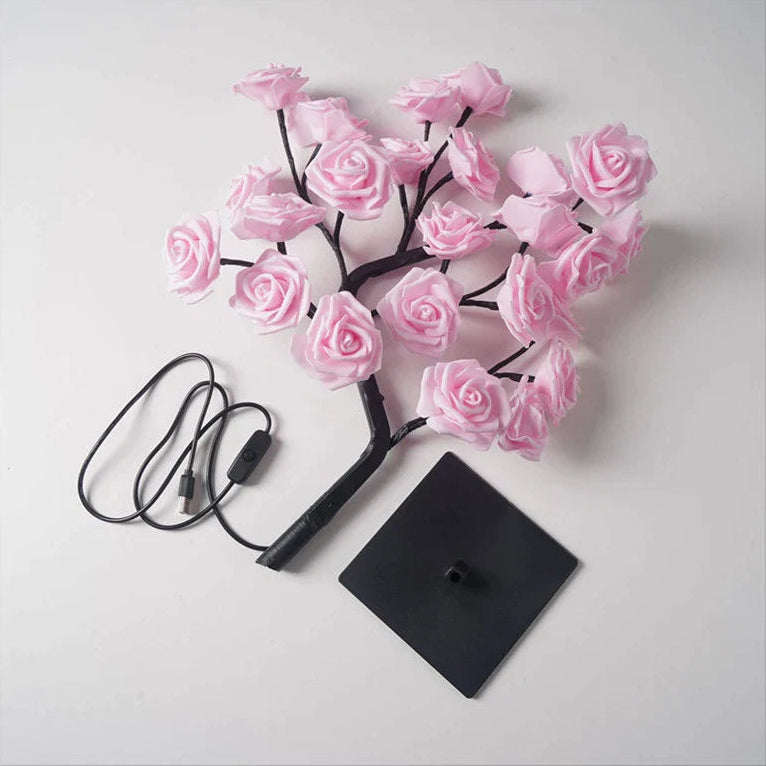 MAVONIQUECOSH®The Midnight Garden: Handcrafted LED Rose Bonsai (The Ultimate Mood-Setter)