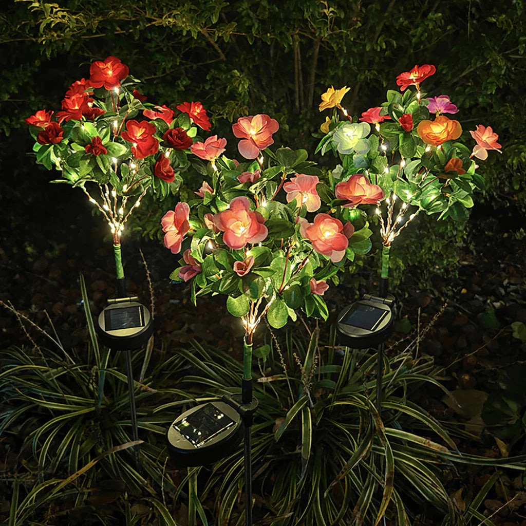Mavoniquecosh®☀️🌹Solar Rhododendron – Realistic LED Garden Glow (Waterproof & Zero Energy)