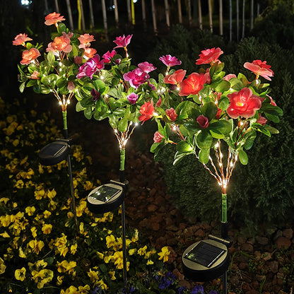Mavoniquecosh®☀️🌹Solar Rhododendron – Realistic LED Garden Glow (Waterproof & Zero Energy)