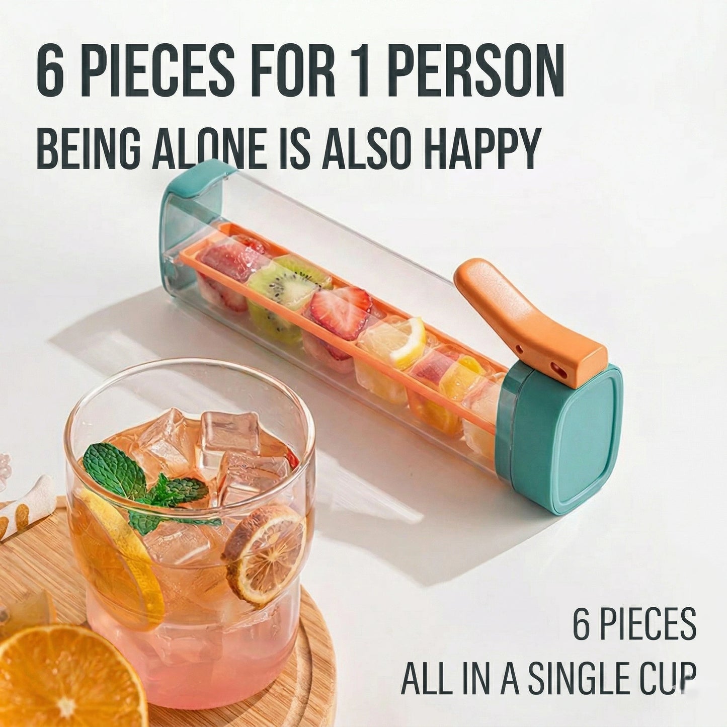 Mavoniquecosh®6 Ice Cubes in 1 Second. Zero Twist, Zero Mess.