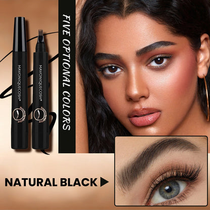 ✨Mavoniquecosh®Instant Microblade-Effect Pen: 24H Waterproof 4-Tip Brows & Beard Filler