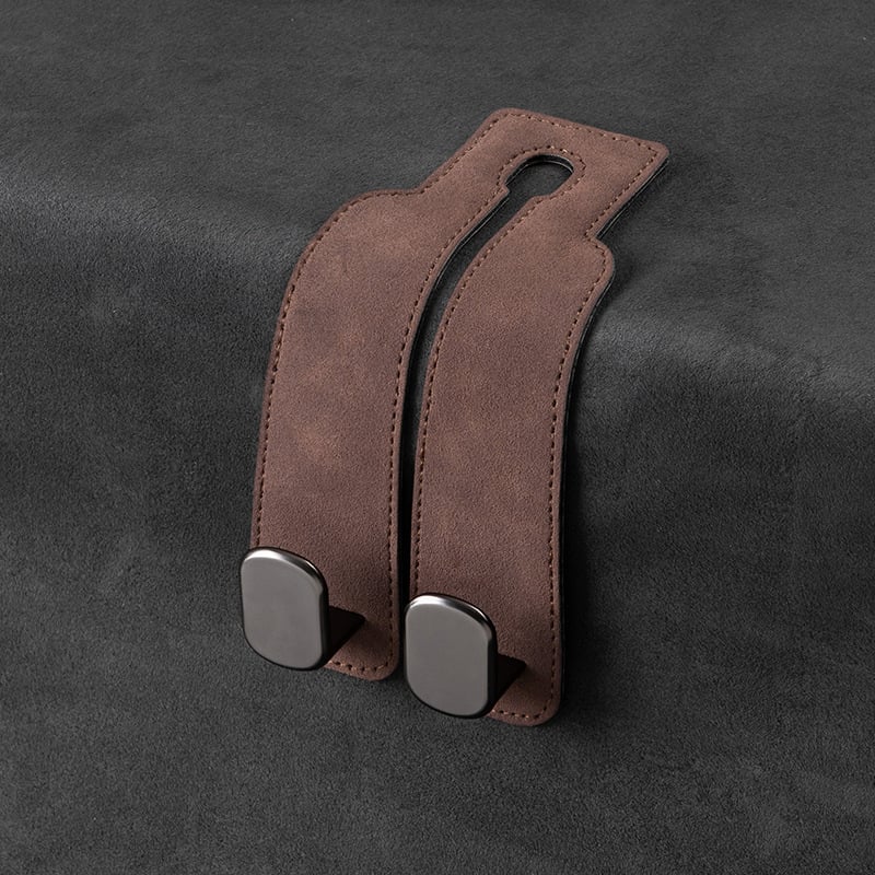 🔥LAST DAY SALE 50% OFF - MAVONIQUECOSH®🚗Car Seat Back Alcantara Storage Hook - 💥Double Hook Holder for Convenient Storage