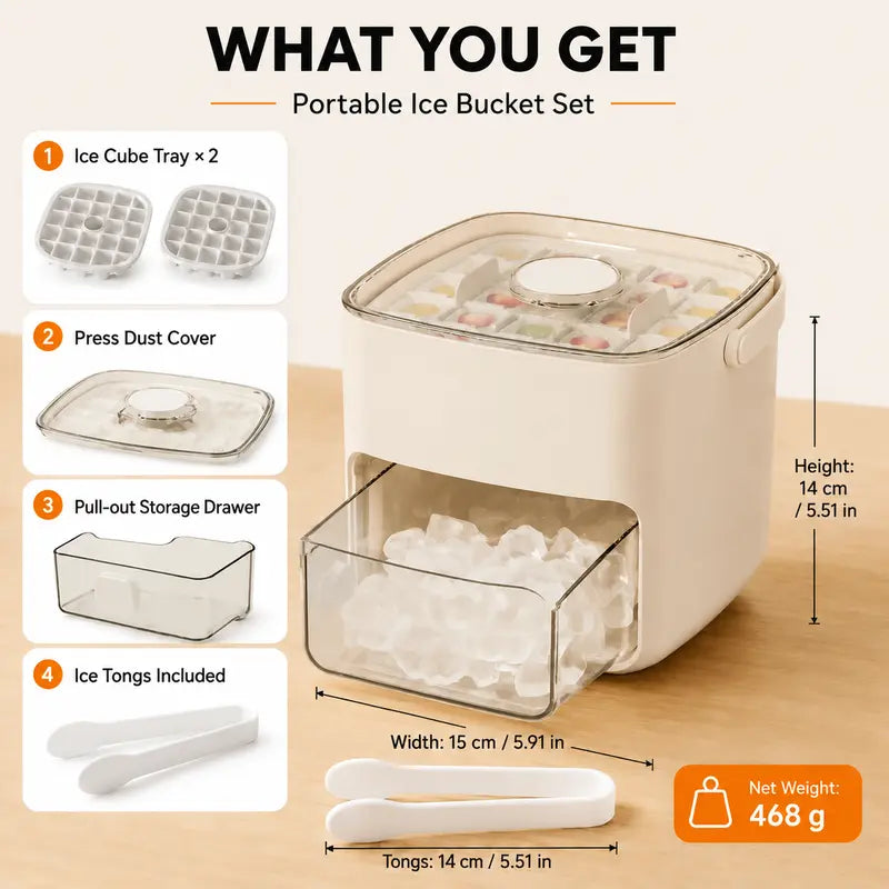 🔥Summer Kickoff: Up to 60% OFF 🔥 All-In-One Ice Maker & Storage Bin