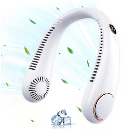 MAVONIQUECOSH®Portable Neck Fan, Bladeless Wearable Personal Fan, Hands-Free Cooling for Outdoor & Office