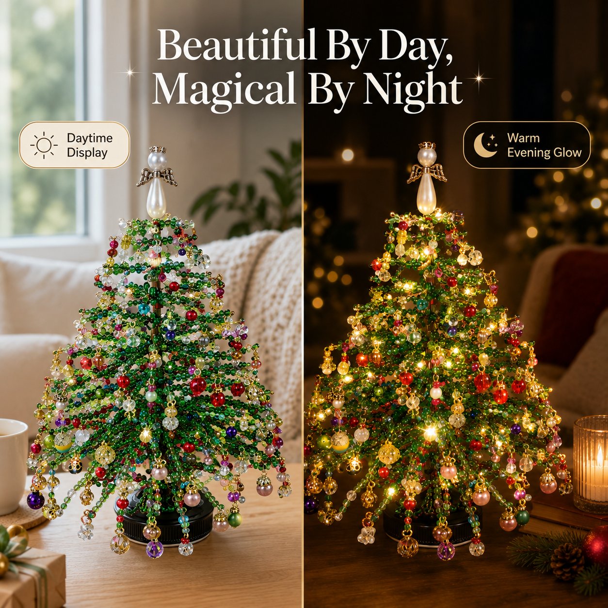 🎄🔥Last Day 49% OFF✨ DIY Beaded Christmas Tree Kit🎅