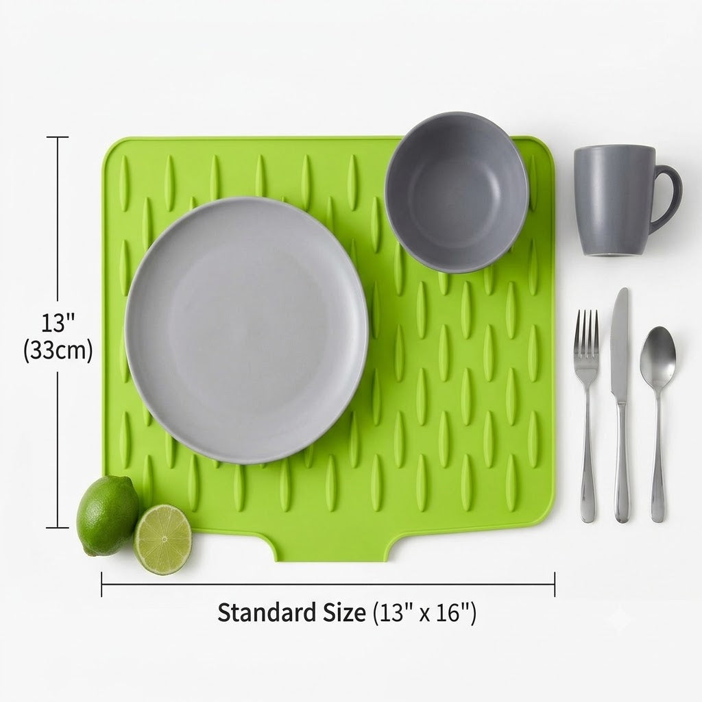 Heavy-Duty 3-in-1 Silicone Mat: Drainer, Trivet & Chopping Cushion(✨2026 New Upgrade)