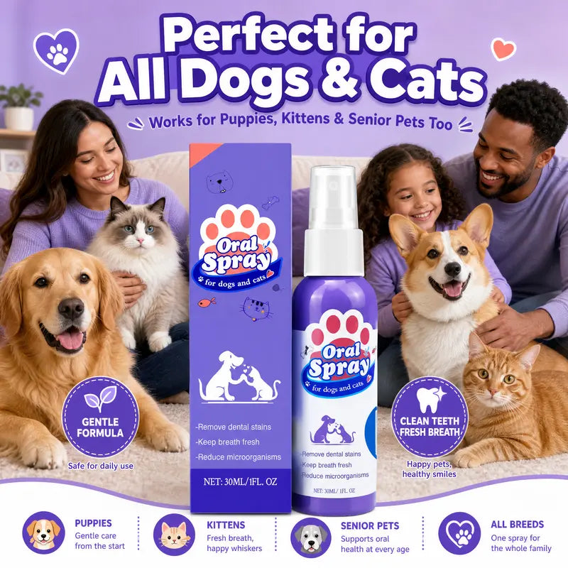 🔥2026 New Arrivals: 50% Off for a Limited Time!🔥MAVONIQUECOSH®Teeth Cleaning Spray for Pets