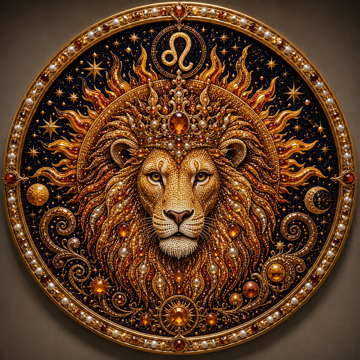 🔥 LAST DAY 49% OFF – ✨ Premium 3D Pearl 12 Zodiac Signs Art Kit ♈🌙💎