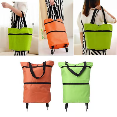⭐⭐MAVONIQUECOSH®🔥 2-in-1 Convertible Grocery Bag & Rolling Shopping Cart