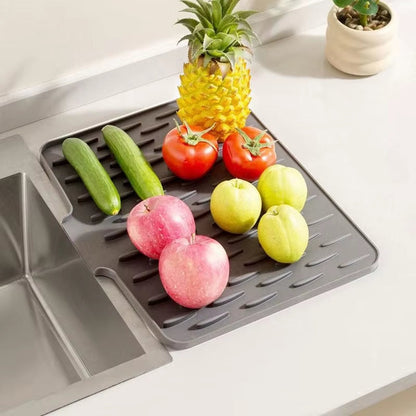Heavy-Duty 3-in-1 Silicone Mat: Drainer, Trivet & Chopping Cushion(✨2026 New Upgrade)