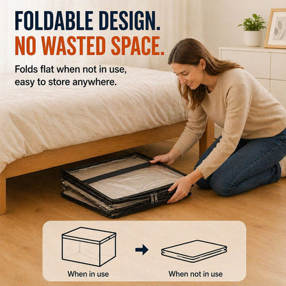 📦MAVONIQUECOSH®Large Heavy-Duty Thick Plastic Clear Storage