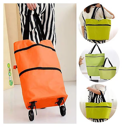 ⭐⭐MAVONIQUECOSH®🔥 2-in-1 Convertible Grocery Bag & Rolling Shopping Cart