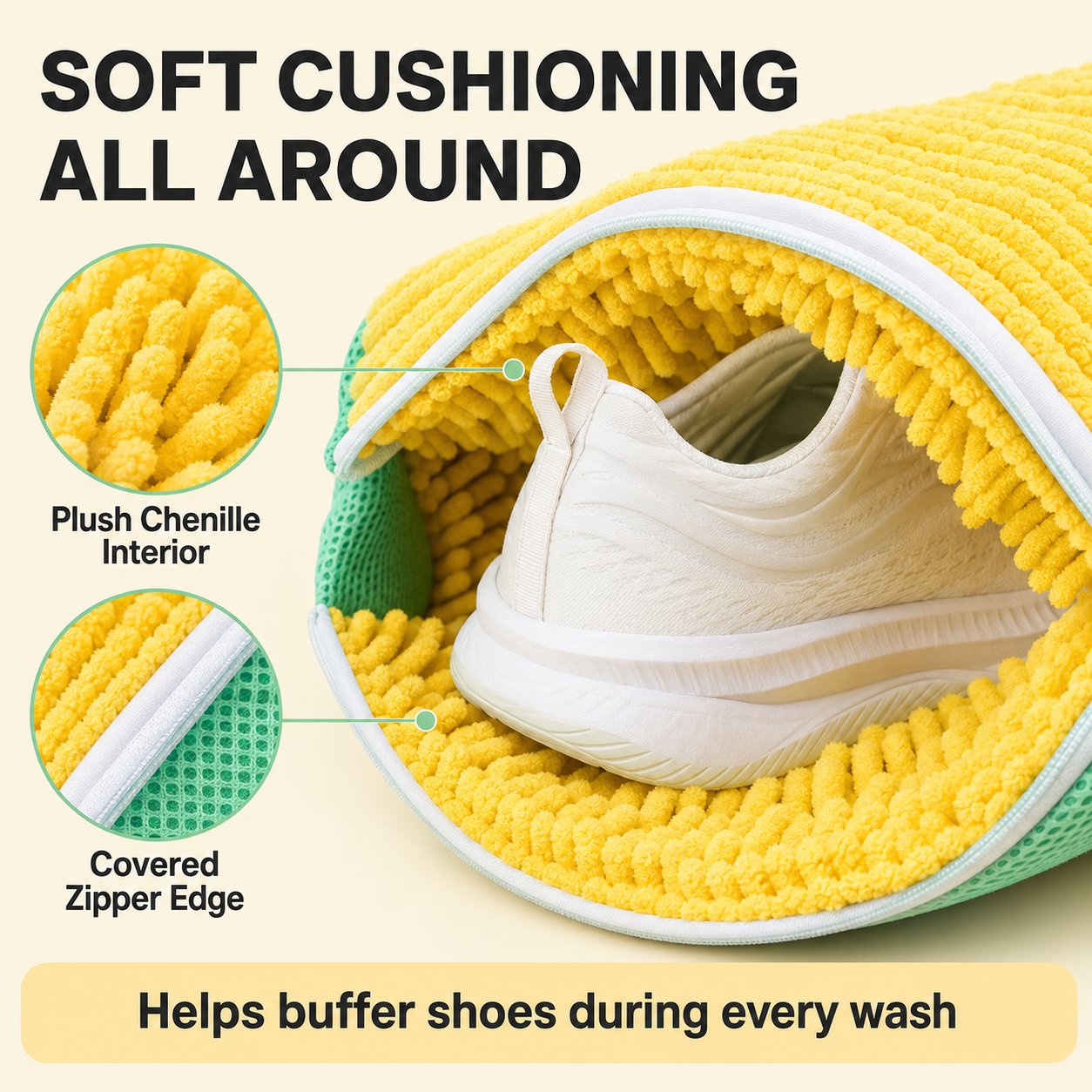 Shoe Washing Machine Bag – Durable Laundry Protector for Sneakers (JG)