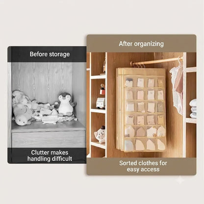 Space-Saving Hanging Closet Organizer for Intimates