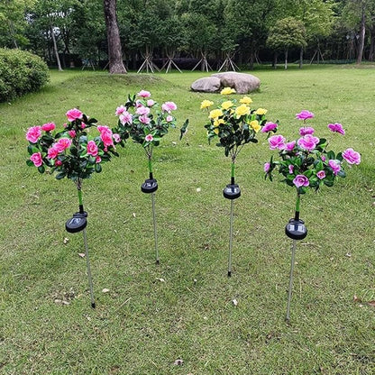 Mavoniquecosh®☀️🌹Solar Rhododendron – Realistic LED Garden Glow (Waterproof & Zero Energy)