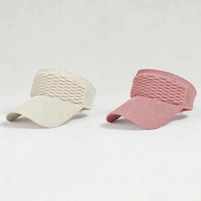 2-Pack Women's High Ponytail Sun Visor Hats