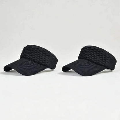 2-Pack Women's High Ponytail Sun Visor Hats
