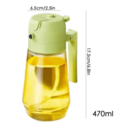 All-in-One Spray & Pour Dispenser — Store Oil, Vinegar & Soy Sauce Effortlessly! 🥗✨ (JG)