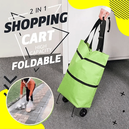 ⭐⭐MAVONIQUECOSH®🔥 2-in-1 Convertible Grocery Bag & Rolling Shopping Cart