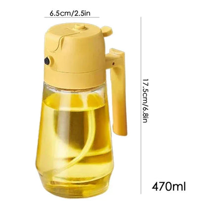 All-in-One Spray & Pour Dispenser — Store Oil, Vinegar & Soy Sauce Effortlessly! 🥗✨ (JG)