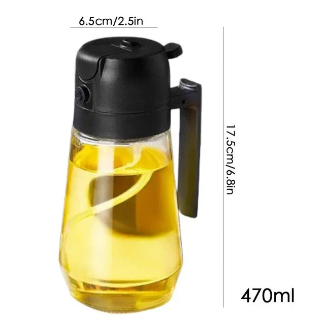All-in-One Spray & Pour Dispenser — Store Oil, Vinegar & Soy Sauce Effortlessly! 🥗✨ (JG)