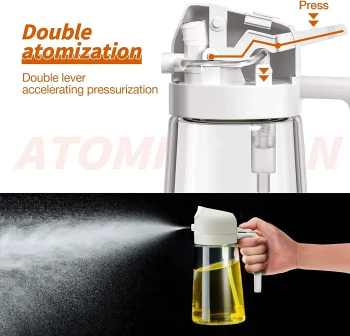 All-in-One Spray & Pour Dispenser — Store Oil, Vinegar & Soy Sauce Effortlessly! 🥗✨ (JG)