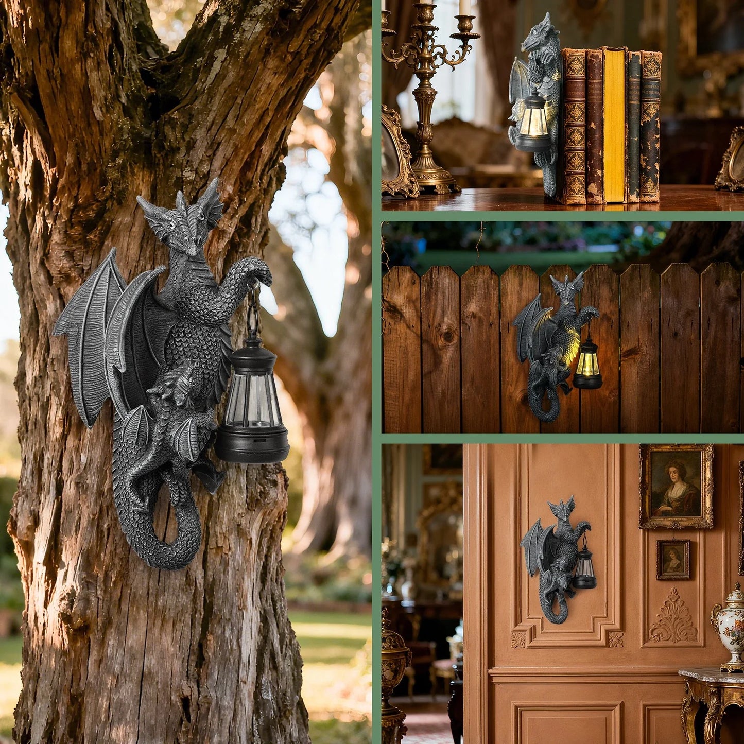 Eco-Friendly Solar Dragon Tree Statue