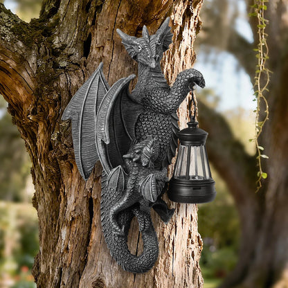 Eco-Friendly Solar Dragon Tree Statue