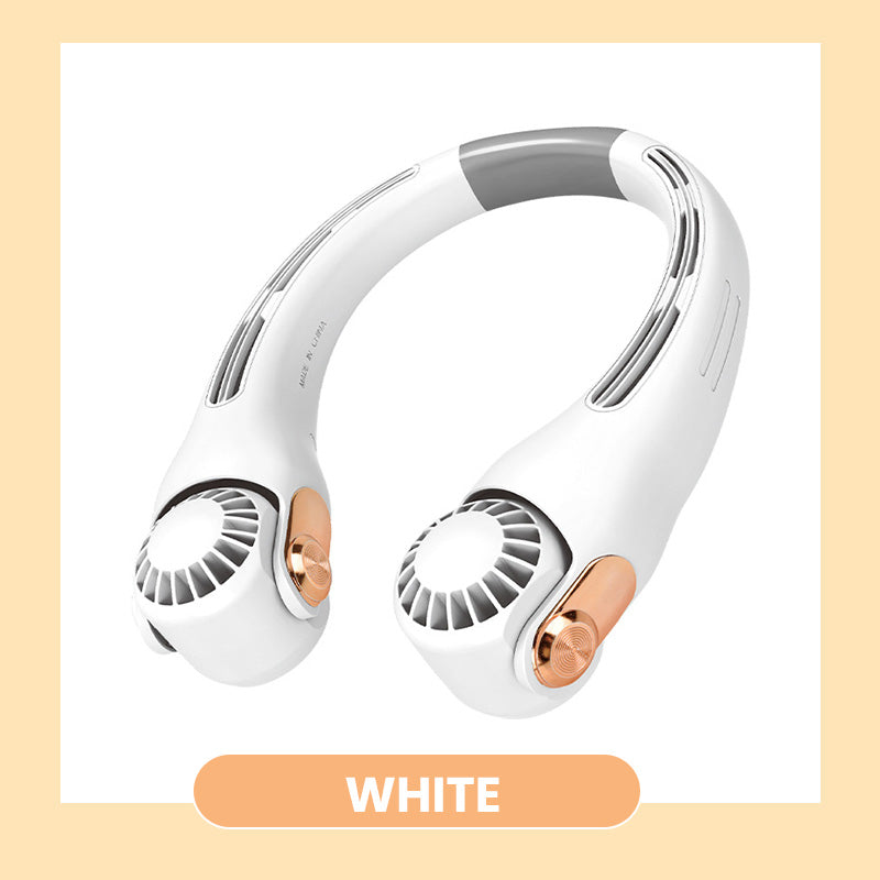 🥳💨 50% OFF!🍃  Portable Neck Fan - 3-Sec Instant Cooling, 360° Rotating Head, 3-Speed Airflow 😎🌬️