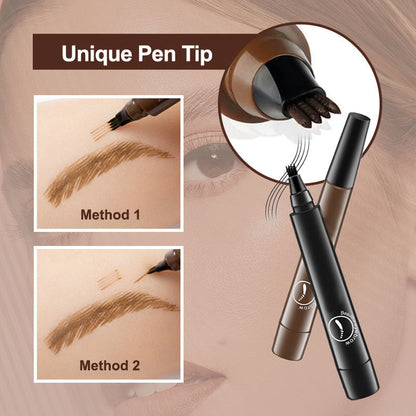 ✨Mavoniquecosh®Instant Microblade-Effect Pen: 24H Waterproof 4-Tip Brows & Beard Filler