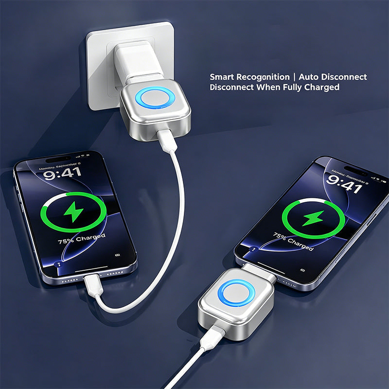 🥳2026 HOT SALE🥳💞50K+ SOLD!⚡Auto Power-Off Fast Charging Adapter