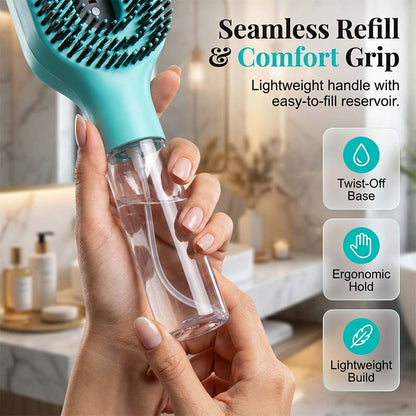 ⭐Anti-Static Hair Brush with Built-in Sprayer
