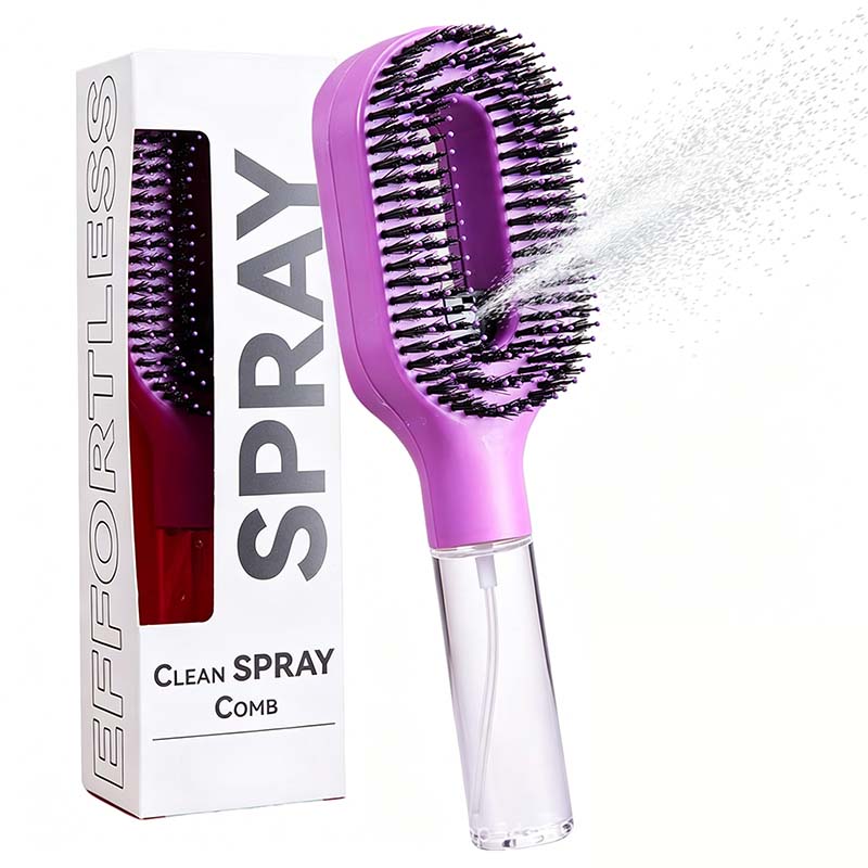 ⭐Anti-Static Hair Brush with Built-in Sprayer