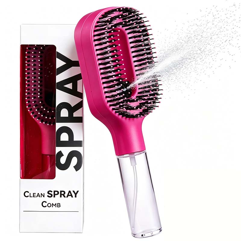 ⭐Anti-Static Hair Brush with Built-in Sprayer