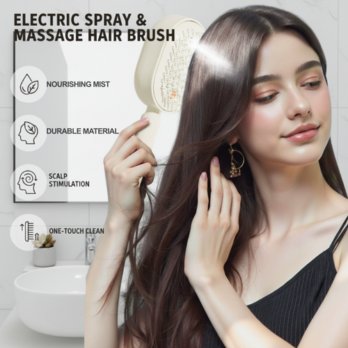🍃MAVONIQUECOSH®Electric Spray & Massage Hair Brush