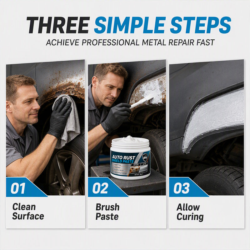 Free Shipping Today Only🔥Heavy-Duty Auto Rust Shield Barrier Paste & Applicator Brush 🛡️🚗