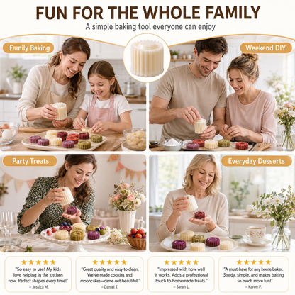 🥧 Creative Double-Ended Pastry Tamper Mold
