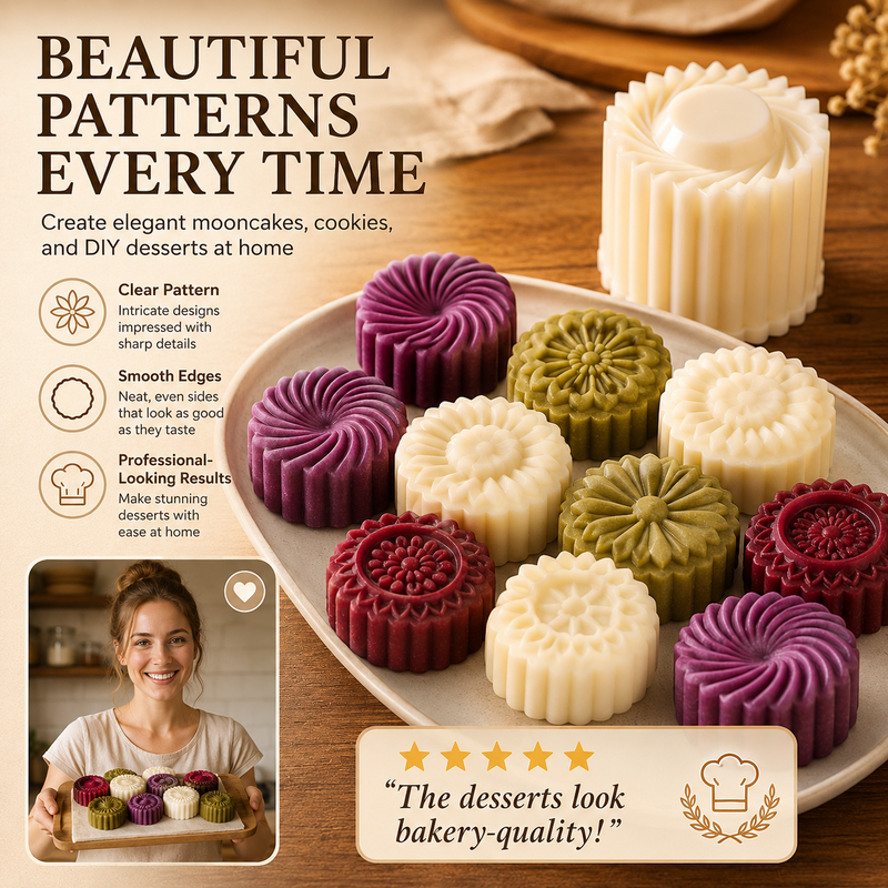 🥧 Creative Double-Ended Pastry Tamper Mold